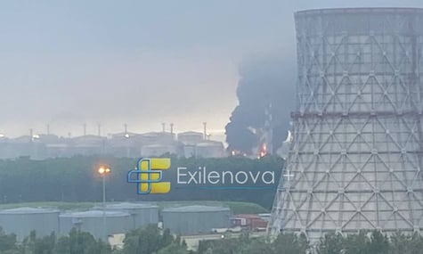 Пожежа на території нафтового терміналу у Санкт-Петербурзі Пожежа на території нафтового терміналу у Санкт-Петербурзі