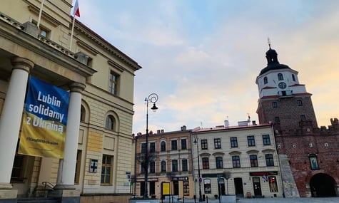 Ратуша в польському місті Люблін, 2022 рік