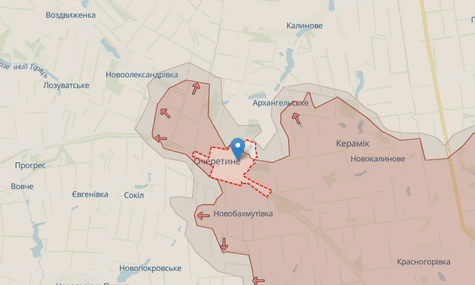 Окупанти змогли закріпитися в Очеретиному, українські бійці намагаються вибити їх — «Хортиця»