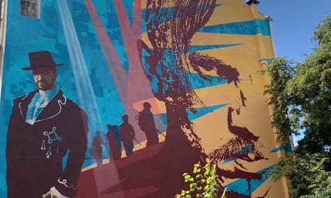 У Львові створили мурал, присвячений оперному співаку Василю Сліпаку, який загинув на Донбасі