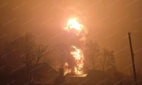 Пожежа на нафтобазі у Тамбовській області рф