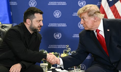 Президент США Дональд Трамп та Президент України Володимир Зеленський Президент США Дональд Трамп та Президент України Володимир Зеленський