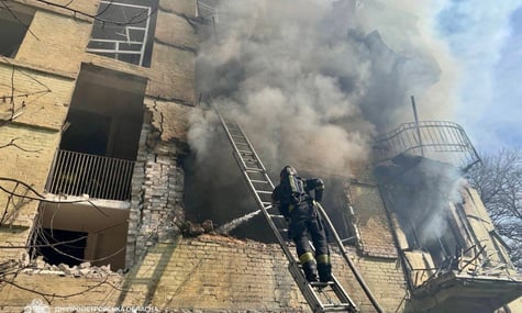 Наслідки атаки по багатоповерхівці у Дніпрі