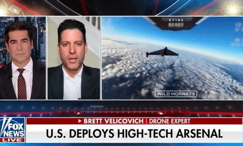 Ефір Fox News, де показали український дрон-перехоплювач із підписом «США розгортають високотехнологічний арсенал»