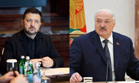 Президент України Володимир Зеленський та глава Білорусі Олександр Лукашенко