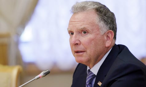 Спецпосланець США Стів Віткофф під час зустрічі з володимиром путіним у Санкт-Петербурз