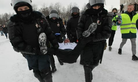 Протесты в России: на акциях поддержки Навального задержали рекордное количество людей
