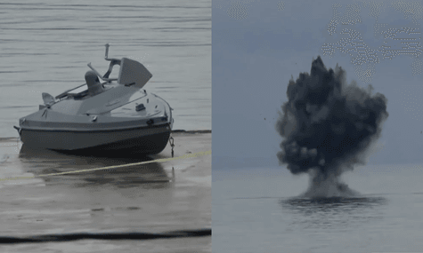 У Туреччині показали, як знищили морський безпілотник нібито з України, який знайшли рибалки