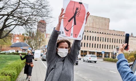 Lining Up for Freedom: Poles Protest Against Tightening Abortion Laws During Coronavirus Pandemic