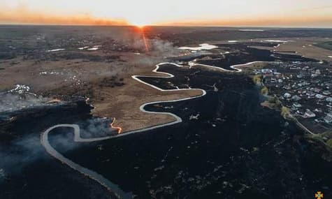 Під Тернополем горить орнітологічний заказник