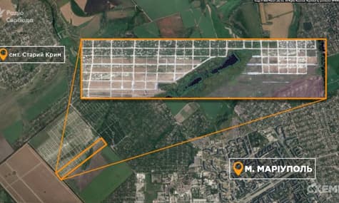 Місця масових поховань у селищі біля Маріуполя збільшилися вдвічі. Там могли поховати понад 15 тисяч людей — «Схеми»