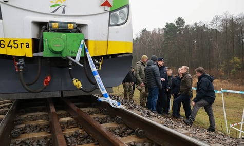 Польські посадовці на місці диверсії на залізниці