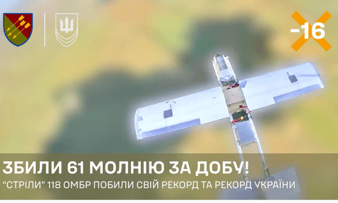 Момент перехоплення російського БпЛА «Молнія»