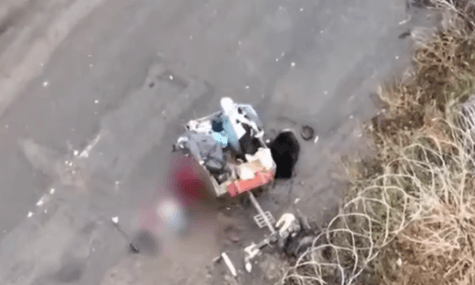 На Харківщині росіяни убили дроном трьох цивільних, що їхали по пенсію та продукти