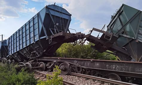У Румунії 15 українських вагонів-зерновозів зійшли з рейок. Вони повертались порожніми після вивантаження зерна