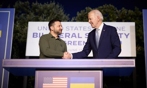 У Зеленского в США будет две встречи с Байденом — спикер президента