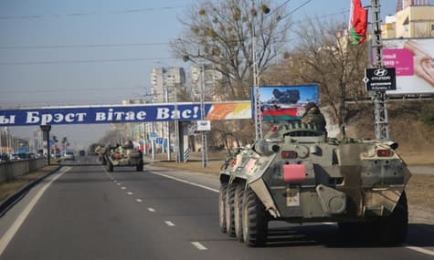 В Беларуси недалеко от границы с Украиной проведут военные учения со стрельбами