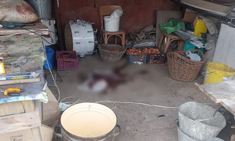 Місце, де чоловік намагався виготовити інструмент з боєприпасу часів Другої світової війни