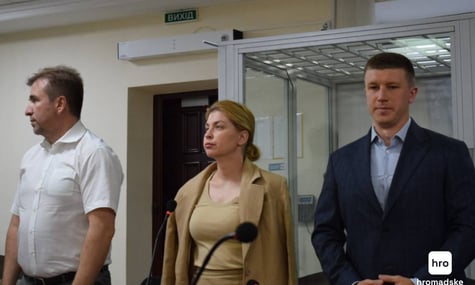 Olga Stefanishyna in the courtroom Olga Stefanishyna in the courtroom