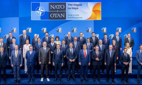 Лідери країн-членів НАТО під час саміту в Гаазі, 2025 рік