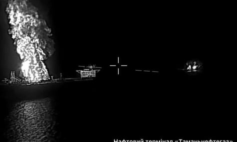 Дроны ГУР атаковали морской нефтяной терминал в Краснодарском крае рф — источник