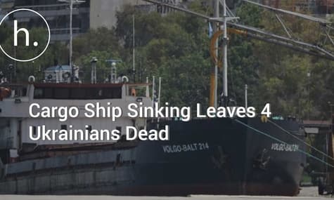 Four Ukrainians Dead After Ship Sinks in Black Sea