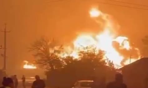 В оккупированном Шахтерске вспыхнул масштабный пожар: горят горюче-смазочные материалы