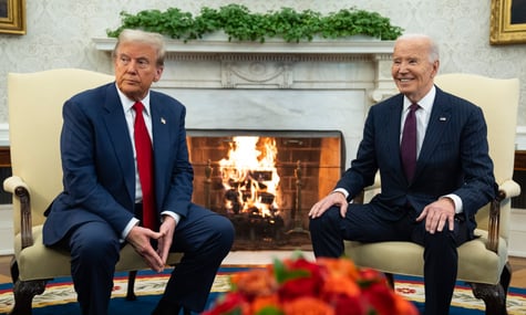 Трамп та Байден під час зустрічі говорили про війну в Україні та ситуацію на Близькому Сході
