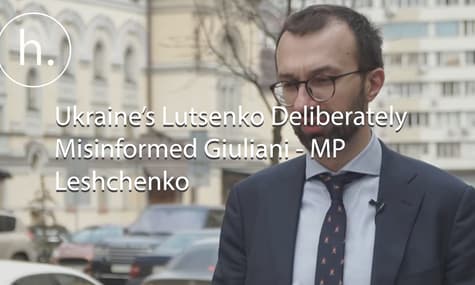 Ukraine’s Lutsenko Deliberately Misinformed Giuliani - MP Leshchenko