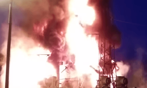East Ukraine: 5 Electricians & 1 Soldier Wounded in Massive Power Station Fire