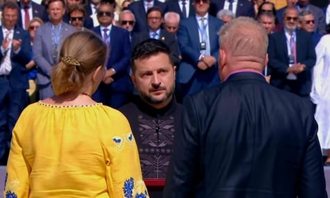 Президент України Володимир Зеленський передав орден «Золота Зірка» батькам Степана Чубенка, Київ, 25 серпня 2026 року