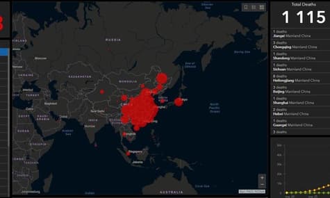 Кількість померлих від китайського коронавірусу — понад 1,1 тисячі, майже 5 тисячам інфікованих вдалося одужати