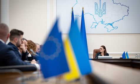Прем’єр-міністерка України Юлія Свириденко на засіданні уряду Прем’єр-міністерка України Юлія Свириденко на засіданні уряду
