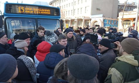 У Маріуполі відбулась акція протесту проти підвищення ціни на проїзд