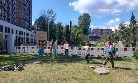 Вирубка сотень 100-річних дерев для теплотраси, активісти й поліція. Що відбувається навколо лісосмуги на Теремках?