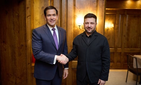 Президент України Володимир Зеленський та державний секретар США Марко Рубіо