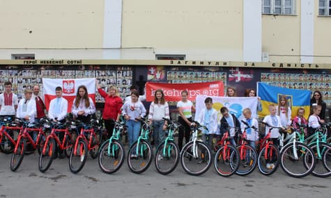The Polish Charity Donating Bicycles To Children Orphaned By The War In Donbas