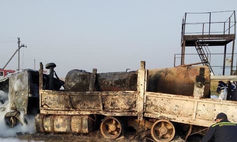 На Сумщині спроба крадіжки газу зі свердловини призвела до масштабної пожежі