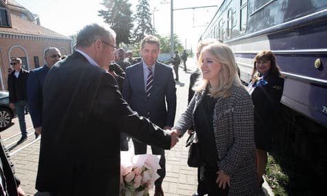 Президент Словакии прибыла в Киев с прощальным визитом