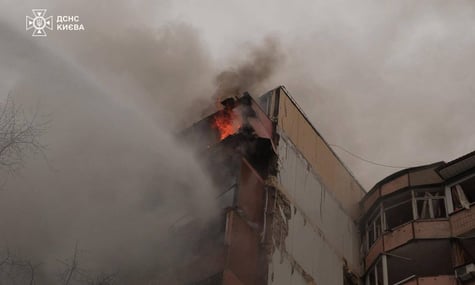 Унаслідок атаки рф на Київ один чоловік загинув, понад 20 людей постраждали