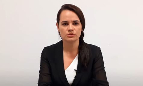 Тихановская записала обращение к белорусам. Говорит, готова стать национальным лидером