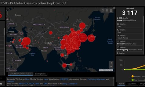 В Італії коронавірусом заразилися понад 2 тисячі людей, у Південній Кореї — понад 4 тисячі