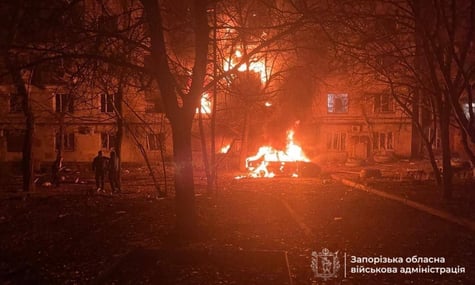 Наслідки російської російської атаки на Запоріжжя 25 листопада