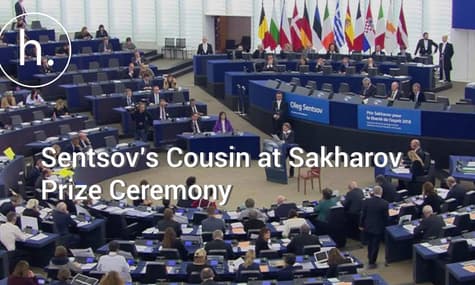 “He has already won” – Sentsov’s Cousin Receives Sakharov Prize in his Absence