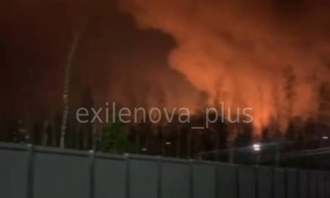 Момент атаки на підстанцію у Владимирській області рф Момент атаки на підстанцію у Владимирській області рф