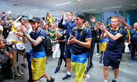 В Киеве встретили молодежную сборную Украины после победы на чемпионате мира
