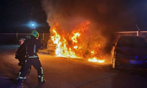 У Святошинському районі Києва згорів автомобіль