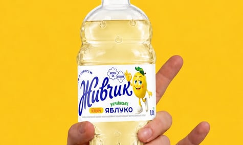 Нова упаковка «Живчика» із російським шрифтом
