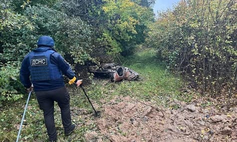 В лесу в Черниговской области четыре человека подорвались на мине
