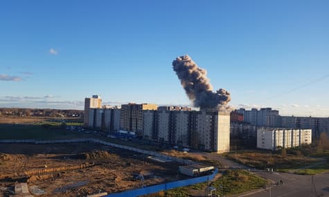 Біля Петербурга стався потужний вибух на піротехнічному заводі